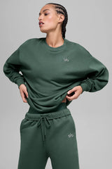 Accolade Crew Neck Pullover - Clover Green