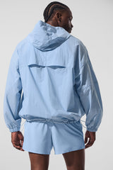 Vantage Nylon Ripstop Track Jacket - Seashell Blue