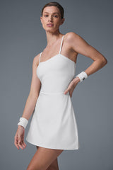 Alosoft Courtside Tennis Dress - White