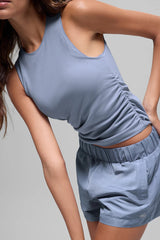 Ribbed En Pointe Tank - Winter Frost