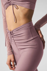 Airlift Mesh High-Waist Divine Capri - Smoky Quartz