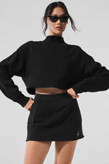 Cropped Serenity Coverup - Black