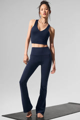 Airbrush High-Waist Bootcut Legging - Navy