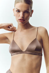 Silk Luminous Bra - Alpine Cocoa