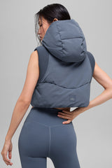 Fast Lane Puffer Vest - Bluestone