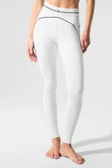 Airbrush High-Waist Heart Throb Legging - White/Black