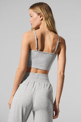 Ribbed Delicate Lounge Tank - Athletic Heather Grey
