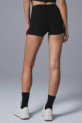3" Alosoft High-Waist Carefree Short - Black