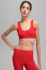 Alosoft Center Stage Bra - Bright Red