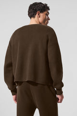 Scholar Cardigan Sweater - Espresso
