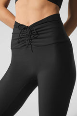 Airlift Mesh High-Waist Divine Capri - Black