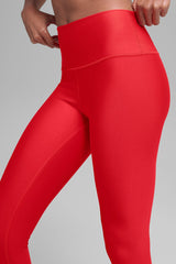 Airlift Winter Warm High-Waist Legging - Bright Red