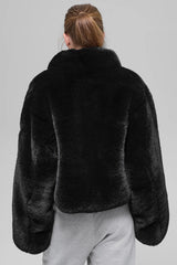 Faux Fur Allure Jacket - Black