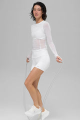 Mesh Winter Twilight Long Sleeve - White