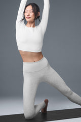 High-Waist Alosoft Lounge Legging - Athletic Heather Grey