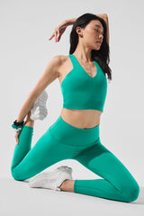 Airbrush Real Bra Tank - Spruce Green