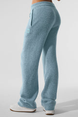 Wool Cashmere New Class Sweatpant - Celestial Blue Granite Heather