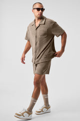 7" Coastal Terry Short - Gravel