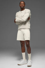 Waffle Lounge Long Sleeve Crew - Bone