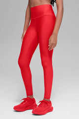 Airlift Winter Warm High-Waist Legging - Bright Red