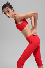 Alosoft Center Stage Bra - Bright Red