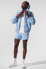 Vantage Nylon Ripstop Track Jacket - Seashell Blue