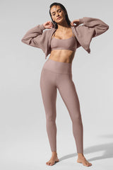 7/8 High-Waist Airlift Legging - Taupe