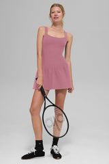 Alosoft Break Point Tennis Dress - Pink Wild Rose