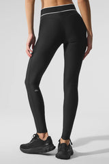 Airlift High-Waist Alignment Legging - Black/White