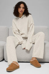 Wool Cashmere New Class Hoodie - Bone Heather