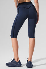 Airlift High-Waist Line Up Capri - Navy