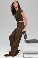 Suit Up Trouser (Long) - Espresso