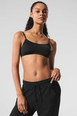 Sheer Glow Bra - Black