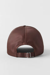 Satin Off-Duty Cap - Brownstone