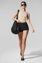 Ribbed En Pointe Tank - Macadamia