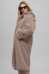 Oversized Sherpa Trench - Chai Latte