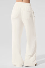 Serenity Wide Leg Sweatpant - Ivory