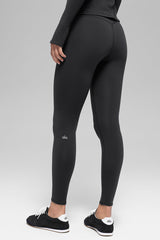 Airbrush Winter Warm High-Waist Nocturne Legging - Black