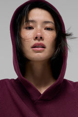 Scholar Hooded Sweater - Burgundy