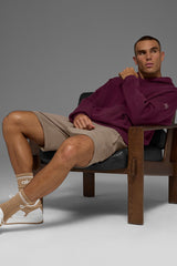 Scholar Hooded Sweater - Burgundy