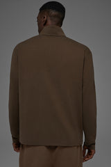 Double Take Long Sleeve 1/4 Zip - Espresso