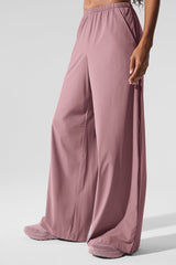 Breezy Wide Leg Pant (Long) - Smoky Quartz
