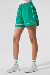 Motivate Track Short - Spruce Green/White