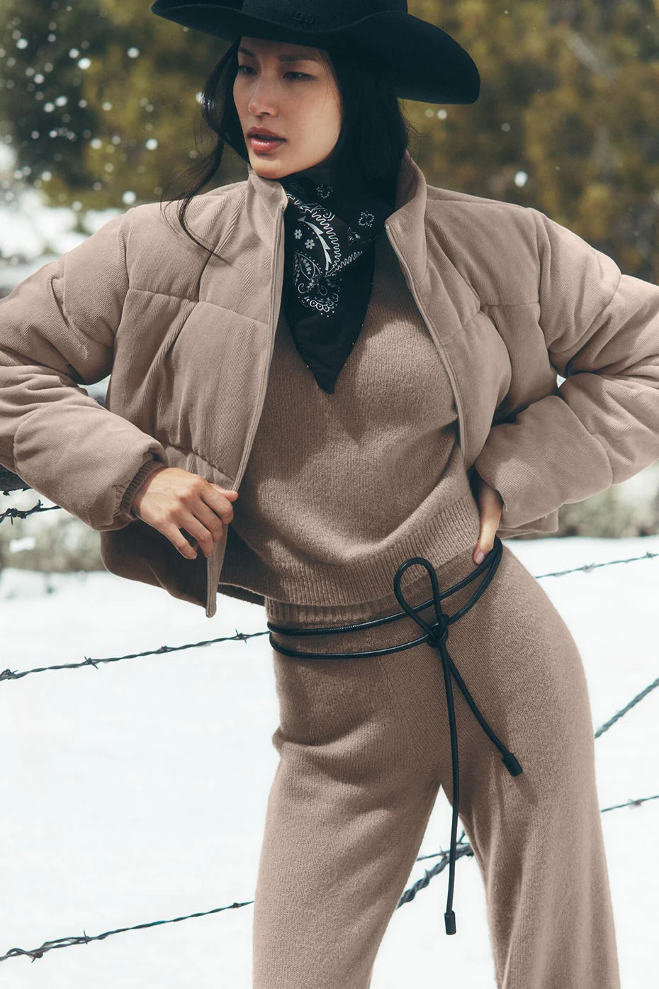 Micro Corduroy Dreamy Puffer - Chai Latte