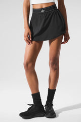 Match Point Tennis Skirt - Black