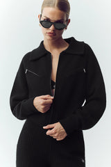 Cashmere Radiate Jacket - Black