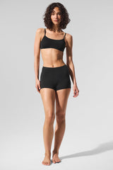 Sheer Glow Boyshort - Black