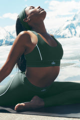 Airlift Suit Up Bra - Clover Green/White