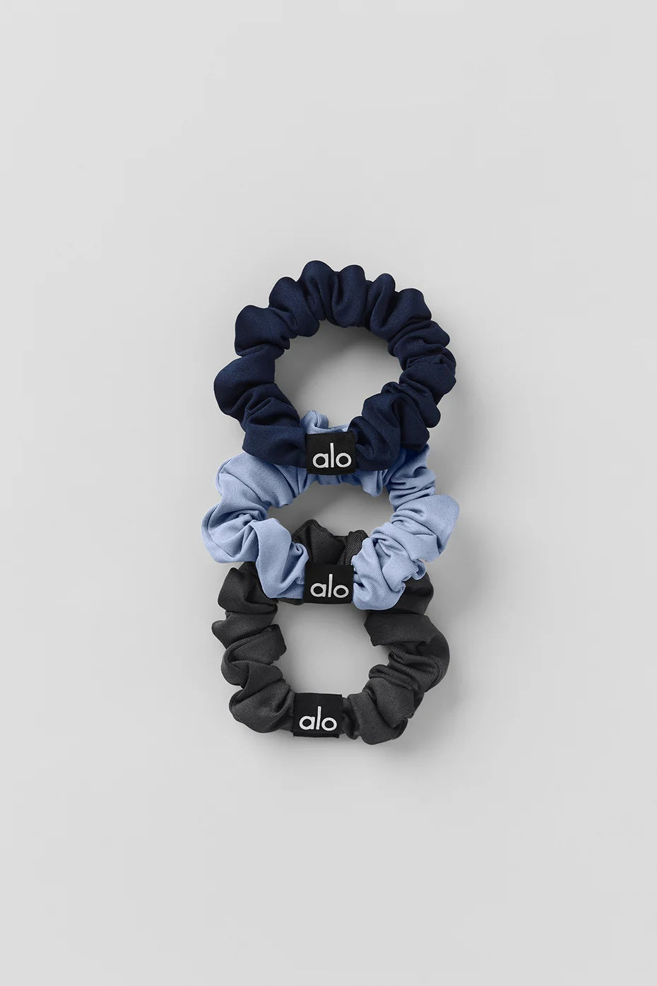 Fresh Mini Scrunchie 3-Pack - Winter Frost/Navy/Anthracite