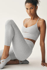 Alosoft High-Waist 7/8 Highlight Legging - Athletic Heather Grey